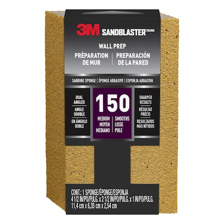 3M Bare Srfcs Dual Angle Spng, 150, 4.5, PK12 9562